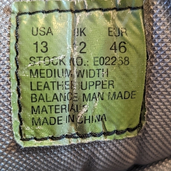 BATES Men's Size 13 GX-8 SIDE ZIP GORE-TEX WATERPROOF COMBAT BOOTS E02268 BLACK - Picture 8 of 12